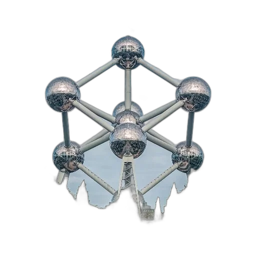 umbrella, jewelry, crown, furniture, 3d render, atomium, famous, landmark transparent PNG cut-out