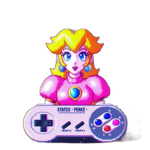 weapon, pixel art, vaporwave, 3d render, concept art, pastel, colorful, princess transparent PNG cut-out