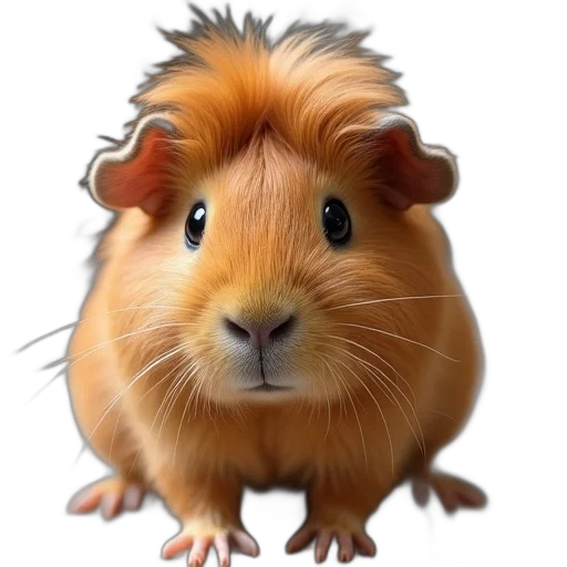 animal, hair, creature, face, photorealistic, 3d render, concept art, cartoon transparent PNG cut-out