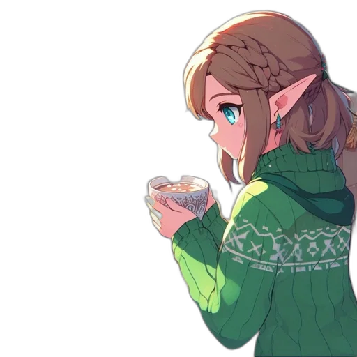food, jacket, jewelry, dress, pixel art, anime, concept art, vaporwave transparent PNG cut-out