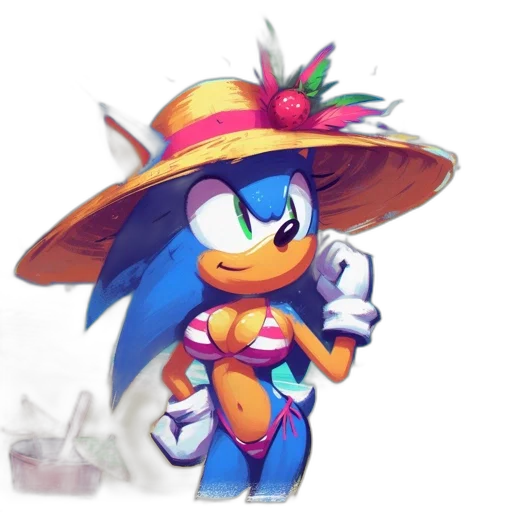 hat, flower, animal, dress, concept art, pixel art, 3d render, watercolor transparent PNG cut-out