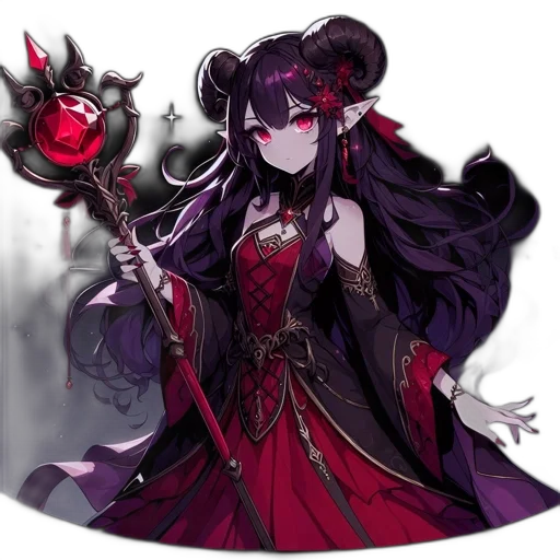 staff, weapon, crown, mask, concept art, fantasy art, pixel art, anime transparent PNG cut-out