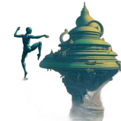 concept art, 3d render, fantasy art, photorealistic, underwater, outer space, intricately, detailed transparent PNG cut-out