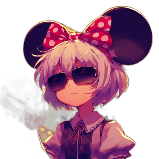 jacket, staff, mask, hat, anime, pixel art, cartoon, cyberpunk transparent PNG cut-out