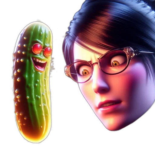 food, face, creature, concept art, 3d render, photorealistic, fantasy art, woman transparent PNG cut-out