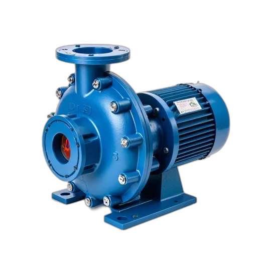 blue, industrial, pump, digital, display, showing, isolated, against transparent PNG cut-out