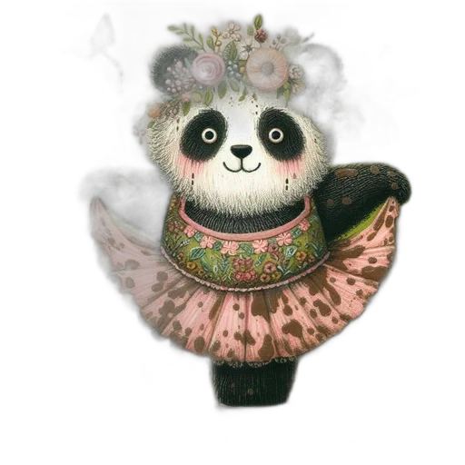 dress, mask, animal, staff, fantasy art, concept art, 3d render, photorealistic transparent PNG cut-out