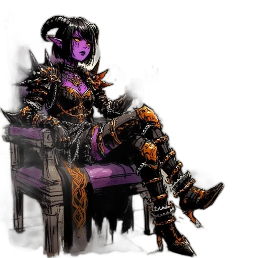 furniture, robot, staff, concept art, fantasy art, cyberpunk, pixel art, dark transparent PNG cut-out
