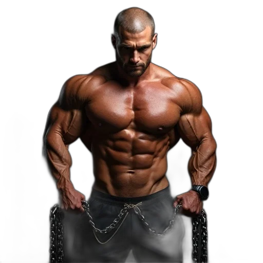 animal, photorealistic, bodybuilding, coach transparent PNG cut-out