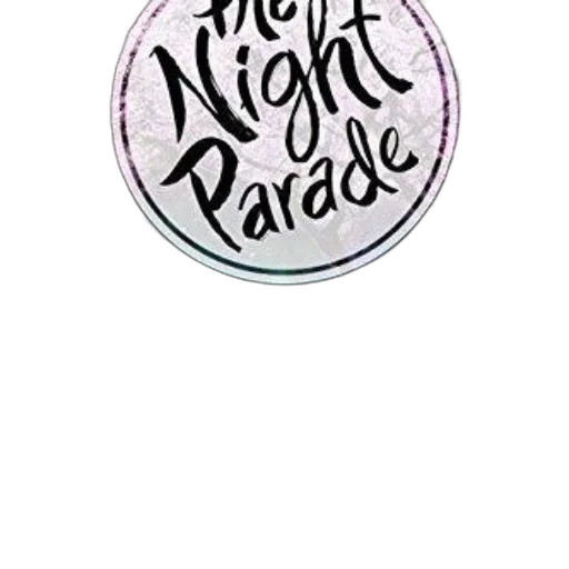 neon lights, pastel, night, parade, book, cover, features, whimsical transparent PNG cut-out
