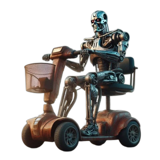 robot, car, furniture, concept art, 3d render, cyberpunk, sleek, futuristic transparent PNG cut-out