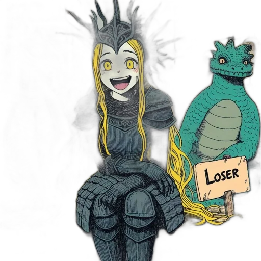 dragon, mask, robot, dress, concept art, comic book art, fantasy art, cartoon transparent PNG cut-out