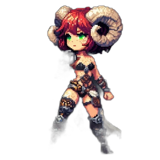 staff, weapon, pixel art, fantasy art, concept art, 3d render, female, character transparent PNG cut-out