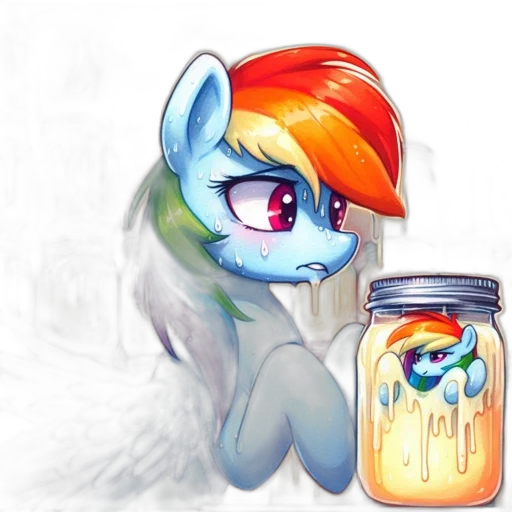 food, bottle, watercolor, concept art, pixel art, fantasy art, pastel, rainbow transparent PNG cut-out