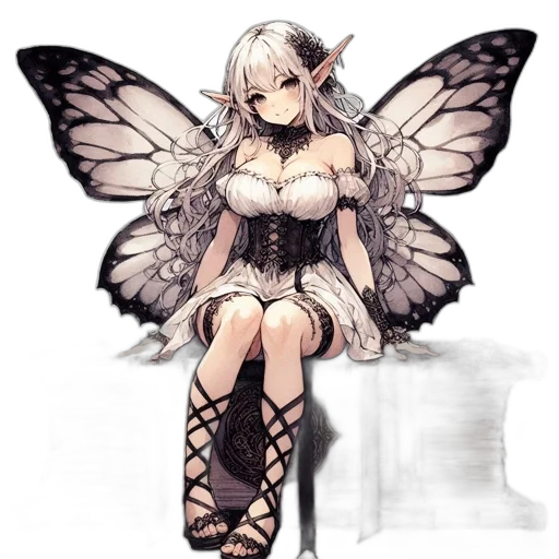 dress, dragon, creature, staff, fantasy art, concept art, pixel art, anime transparent PNG cut-out