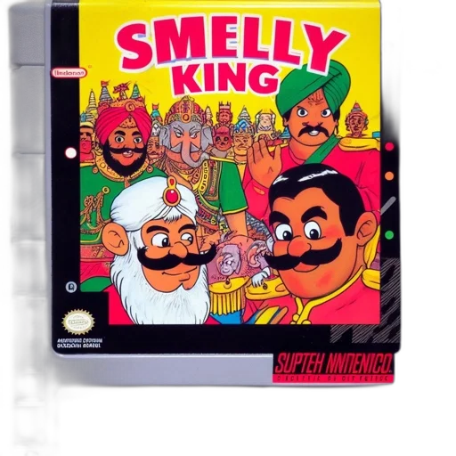 crown, concept art, pixel art, snes, game, cartridge, titled, smelly transparent PNG cut-out