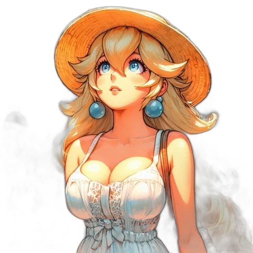 dress, hat, crown, watercolor, concept art, pixel art, fantasy art, fire transparent PNG cut-out