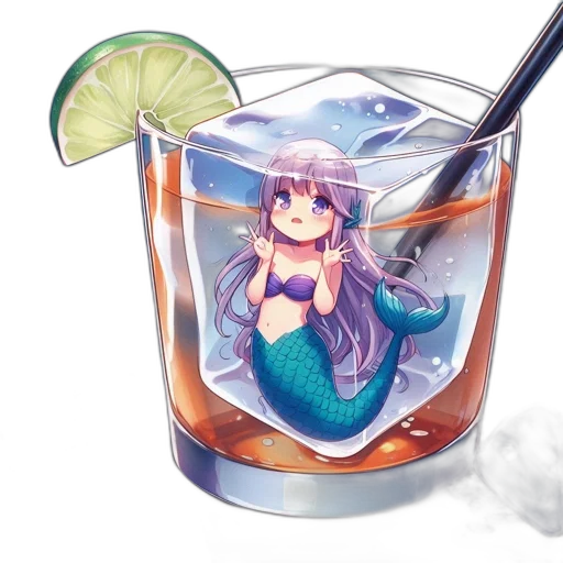 food, bottle, weapon, vaporwave, anime, pixel art, watercolor, underwater transparent PNG cut-out