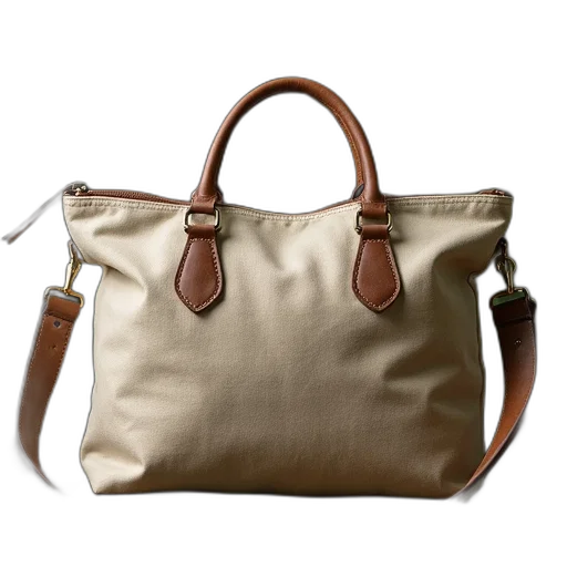 3d render, photorealistic, earth tones, tree, trunk, canvas, bag transparent PNG cut-out