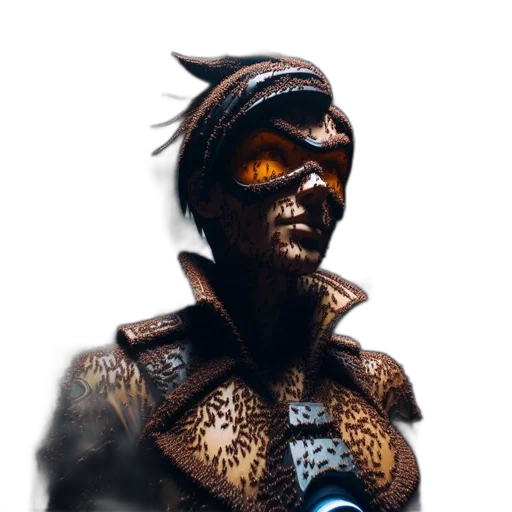 mask, face, staff, dragon, concept art, 3d render, fantasy art, comic book art transparent PNG cut-out