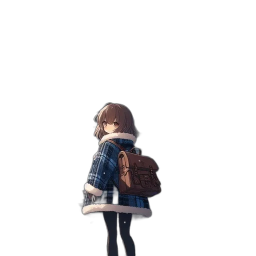 jacket, dress, robot, creature, concept art, pixel art, 3d render, anime transparent PNG cut-out