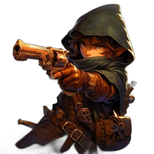 weapon, staff, concept art, fantasy art, pixel art, photorealistic, intense, hooded transparent PNG cut-out