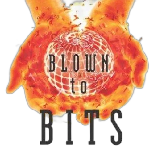 image, features, title, blown, bits, globe, binary, code transparent PNG cut-out
