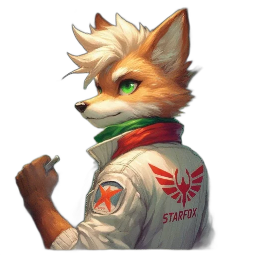 staff, jacket, animal, weapon, concept art, pixel art, fantasy art, cyberpunk transparent PNG cut-out