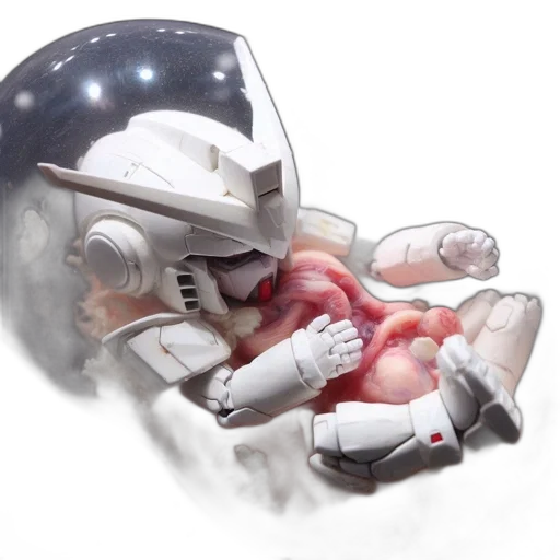 robot, weapon, concept art, photorealistic, 3d render, fantasy art, outer space, inside transparent PNG cut-out