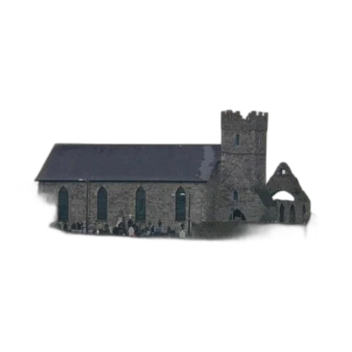building, 3d render, concept art, photorealistic, fog, historic, stone, church transparent PNG cut-out