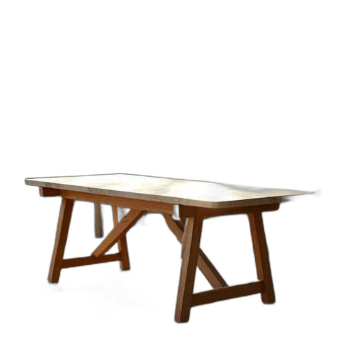 furniture, 3d render, plastic, folding, table, sitting, top, wooden transparent PNG cut-out