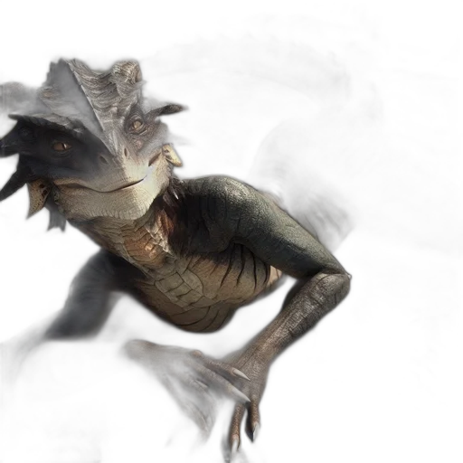 dragon, creature, animal, staff, concept art, fantasy art, photorealistic, 3d render transparent PNG cut-out
