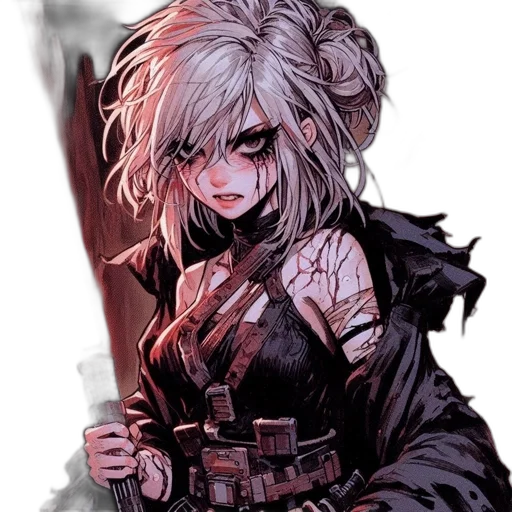 weapon, staff, sword, comic book art, concept art, fantasy art, pixel art, dark transparent PNG cut-out