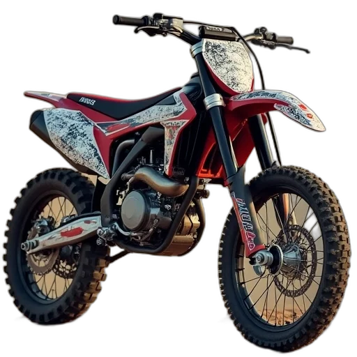 3d render, photorealistic, dirt, bike transparent PNG cut-out