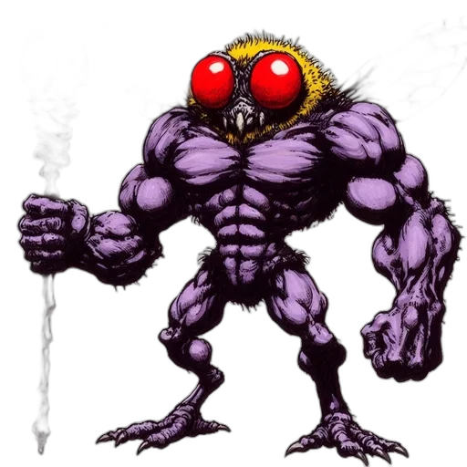 creature, robot, mask, staff, concept art, pixel art, comic book art, monstrous transparent PNG cut-out