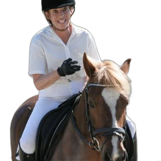 animal, hat, staff, woman, white, riding, gear, smiling transparent PNG cut-out