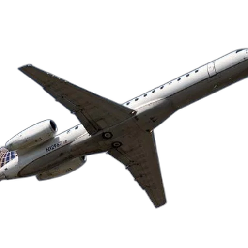 3d render, white, jet, airplane transparent PNG cut-out