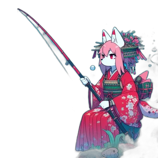 staff, sword, weapon, dragon, anime, concept art, vaporwave, fantasy art transparent PNG cut-out