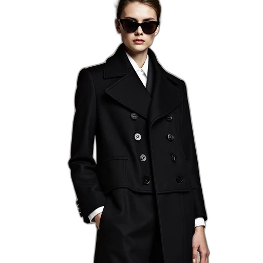 jacket, dress, photorealistic, monochrome transparent PNG cut-out