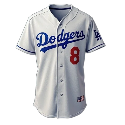 3d render, jersey, baseball, player, likeness, los, dodgers transparent PNG cut-out