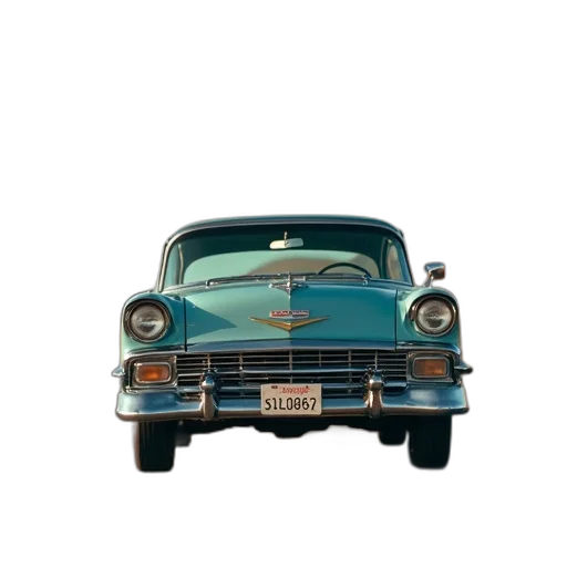 car, crown, hat, face, 3d render, photorealistic, concept art, blue transparent PNG cut-out