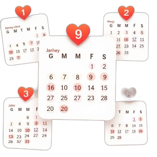 jewelry, vacation, calendar, templates transparent PNG cut-out
