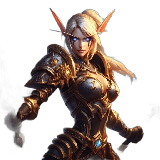 weapon, staff, sword, fantasy art, concept art, pixel art, comic book art, golden transparent PNG cut-out