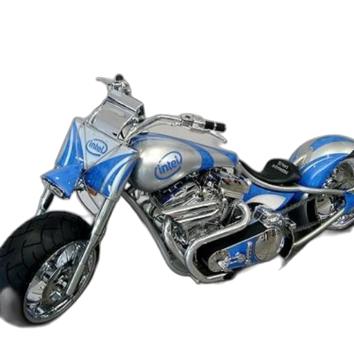 weapon, 3d render, photorealistic, concept art, custom, motorcycle, blue, silver transparent PNG cut-out