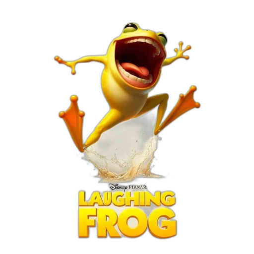 creature, poster, promotes, laughing, frog, animated, comedy, film transparent PNG cut-out