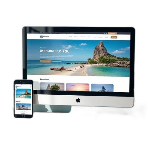 beach, travel, agency, responsive transparent PNG cut-out