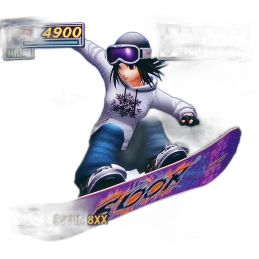 concept art, photorealistic, 3d render, cartoon, snowboarder, winter, gear, performs transparent PNG cut-out