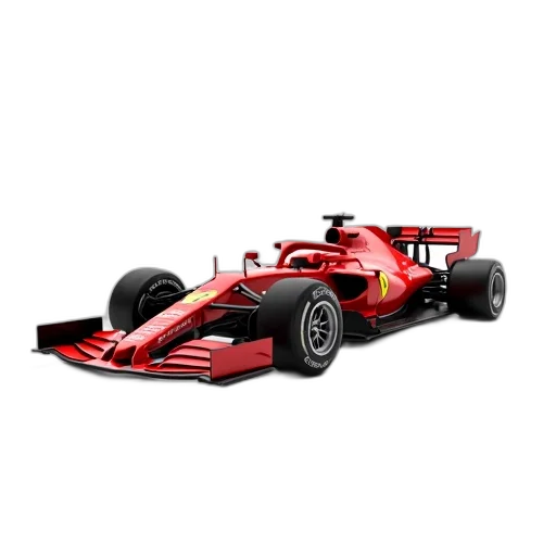 car, animal, 3d render, concept art, photorealistic, red, white, formula transparent PNG cut-out