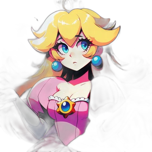 dress, weapon, crown, face, pixel art, concept art, anime, cartoon transparent PNG cut-out