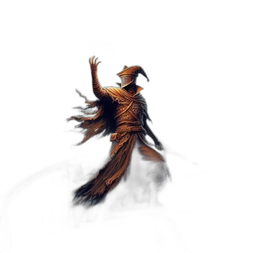 hair, dress, staff, creature, concept art, fantasy art, 3d render, photorealistic transparent PNG cut-out